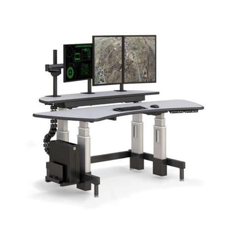 Ergonomic Two Standing Dispatch Desk