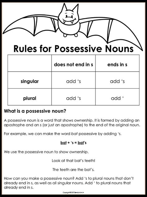 Plurals And Possessives Worksheets