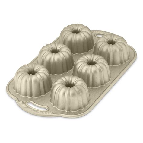 Nordic Ware Cast Aluminum Nonstick Mini Anniversary Bundt® Cake Pan ...