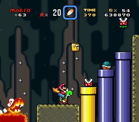 Longbored Surfer - Super Mario World Skull Platform Lava Sprites