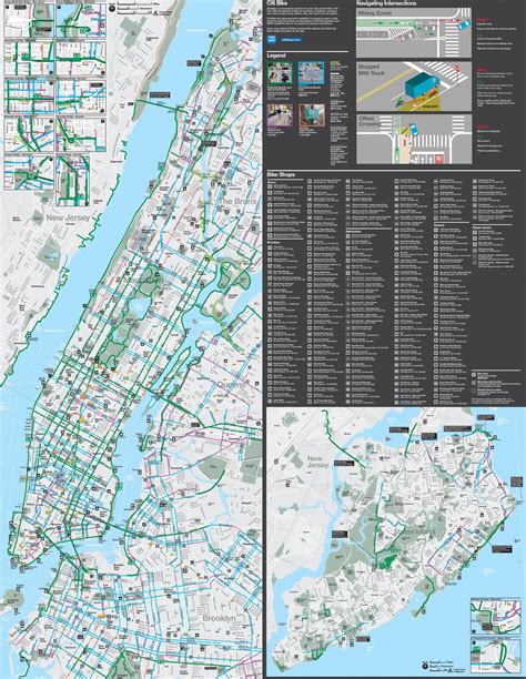 NYC bike map - New York bike map (New York - USA)