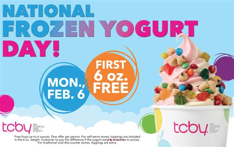 National Frozen Yogurt Day – Free Yogurt at TCBY & more! | Living Rich With Coupons®