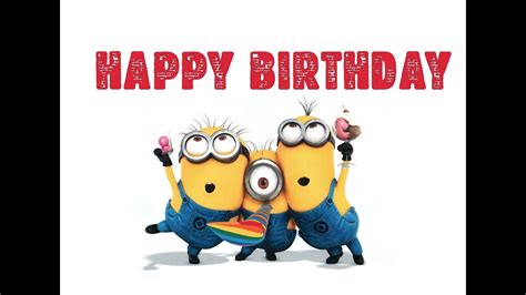 Minions Happy Birthday Song - Funny Minions Birthday Song - YouTube ...