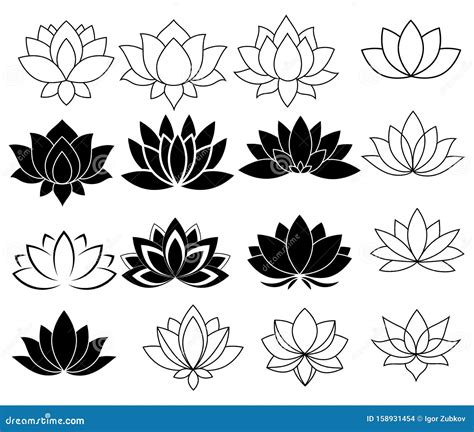 Black And White Lotus Tattoo