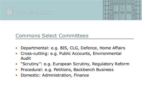 House of Commons select committees