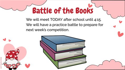 Battle of the Books Meeting | Elkton Middle School