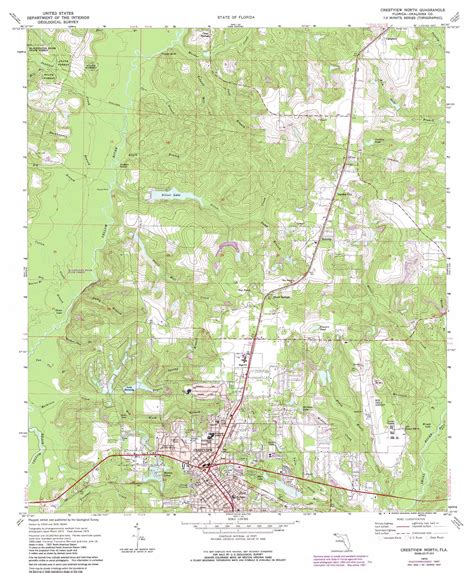 Crestview North topographic map, FL - USGS Topo Quad 30086g5