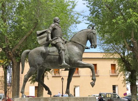 Equestrian statue of Diego de Almagro in Almagro Spain