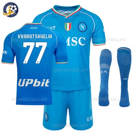 Napoli Home Kids Kit KVARATSKHELIA 77 23/24 | Best Price 2024