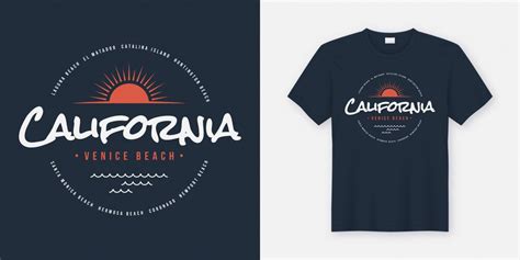 Premium Vector | California venice beach t-shirt and apparel , typography,