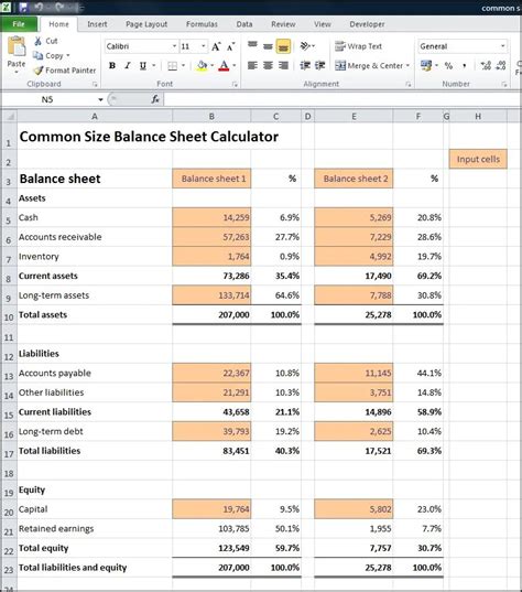 How To Create A Balance Sheet In Excel ~ Excel Templates