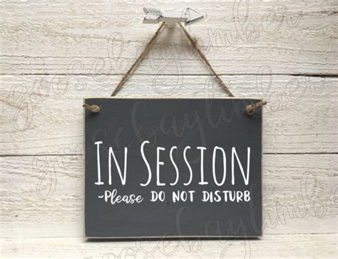 In Session Sign In Session Wood Sign In Session Door Sign | Etsy