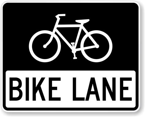 Bike Lane Sign (Bicycle Symbol) , SKU: X-R3-17