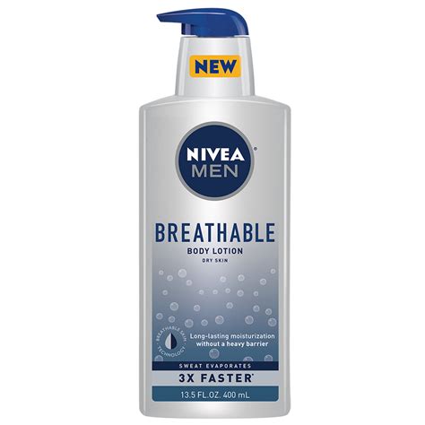 NIVEA MEN Breathable Body Lotion, 13.5 oz - Walmart.com - Walmart.com