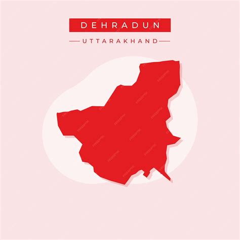 Premium Vector | Vector map of dehradun illustration