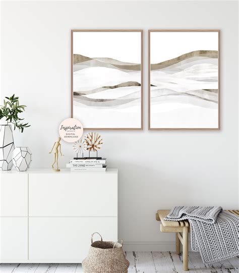 Set of Two Minimal Art Prints Modern Zen Wall Art - Etsy