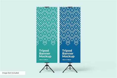 Premium PSD | Standing Tripod Banner Mockup