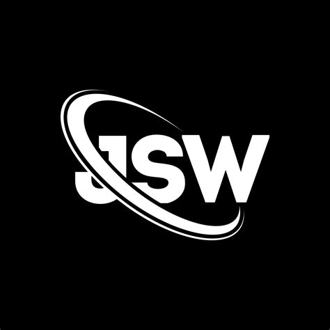 JSW logo. JSW letter. JSW letter logo design. Initials JSW logo linked with circle and uppercase ...