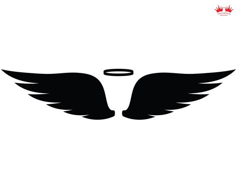 Angel Wings Svg File for Cricut, Instant Download, Svg, Png, Dxf, Eps and Jpg File. Hgh Quality ...