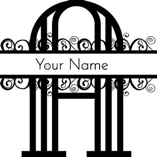 Letter A Monogram | Customize Online | Instant Download