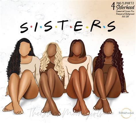 Sisterhood Clipart Sisters Love Clipart Friends Clipart - Etsy Australia