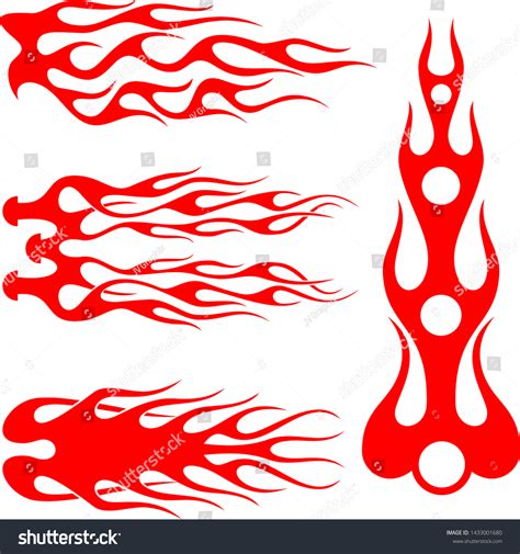 Hot Rod Flames Flames Stickers Flames Stock Vector (Royalty Free ...