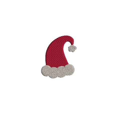 Mini Santa Hat Embroidery Design