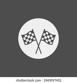 Racing Flag Flat Vector Icon Stock Vector (Royalty Free) 1043957431 | Shutterstock