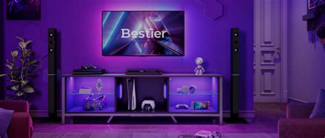 Amazon.com: Bestier Electric Fireplace TV Stand for 75 inch TV, LED ...