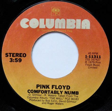 Pink Floyd - Comfortably Numb at Discogs