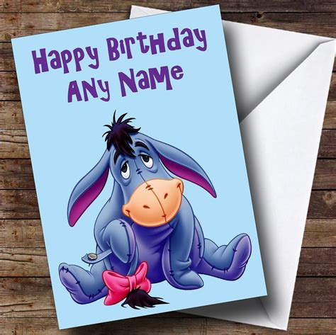 Eeyore Personalised Birthday Card - The Card Zoo