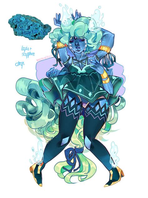 lapis / sapphire fusion ! + speedpaint by rosheruuu on DeviantArt