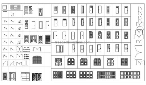 Doors - Free CAD Drawings