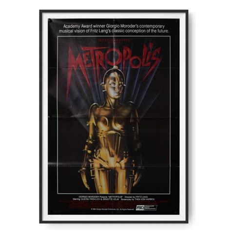 Metropolis (1927) US One Sheet Poster 1984 RR - Cinema Poster Gallery