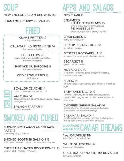 Midtown Oyster Bar Menu, Menu for Midtown Oyster Bar, Wynwood/Edgewater, Miami - Urbanspoon/Zomato