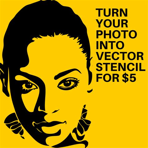 Gaphicdeluxe: I will create a clear editable vector stencil from your photo for $10 on fiverr ...