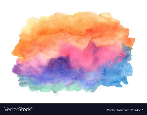 Abstract colorful watercolor painting background Vector Image