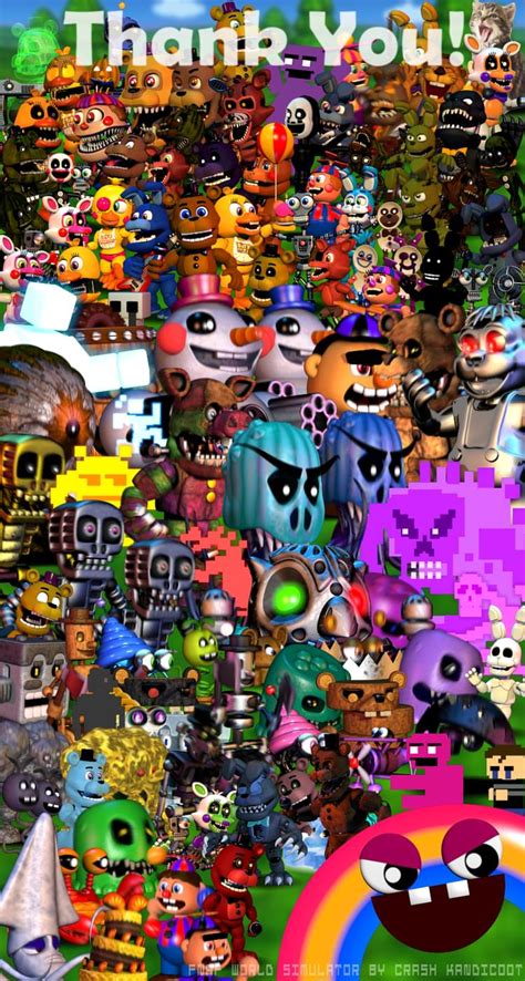 Get all characters in fnaf world update 2 - austinmasa