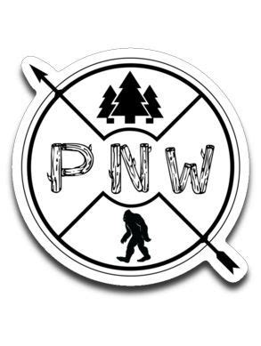 The PNW logo printed on a 4x3 decal. Star Citizen, Camp Logo, Logo Design, Print Design, Web ...