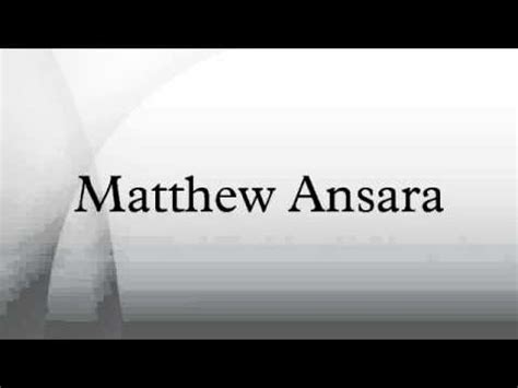 Matthew Ansara - YouTube