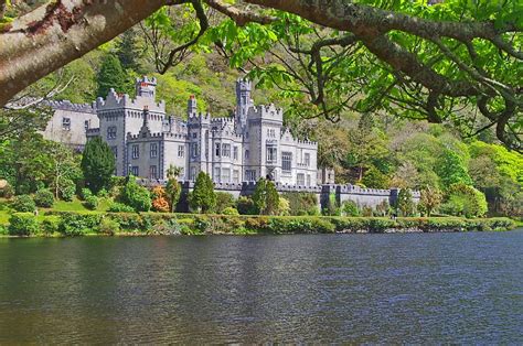 3440x1440px | free download | HD wallpaper: kylemore abbey, ireland, castle, building, monastery ...