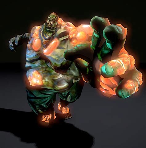 Bloater 3D Render - another zombie variant corrupted further by demonic energies | Concept art ...