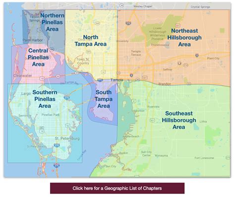 Map Of Tampa Bay Area Counties