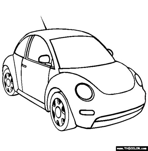 Volkswagen Beetle Coloring Pages