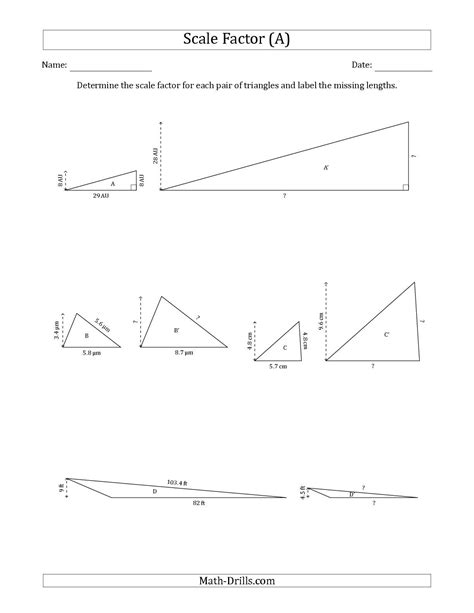 Scale Factor Problems Worksheet With Answers – Thekidsworksheet