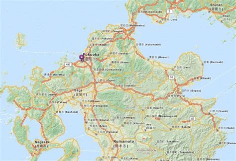 Fukuoka Map and Fukuoka Satellite Images