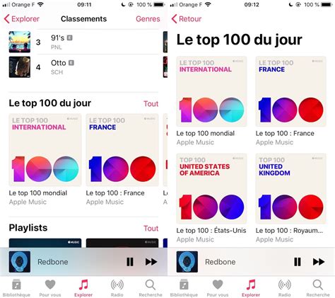 Apple Music sépare (enfin) les albums et singles et propose des top 100 nationaux - iPhoneAddict.fr