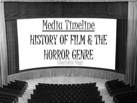 PPT - Media Timeline HISTORY OF FILM & THE HORROR GENRE PowerPoint Presentation - ID:2296713