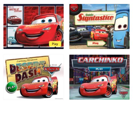 Take Five a Day » Blog Archive » Disney Pixar CARS: Online Games