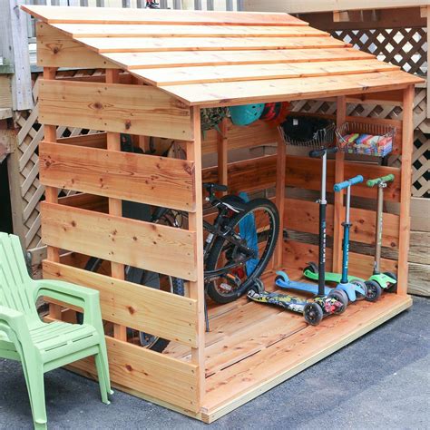 Tidy fulfilled shed building interiors additional info | Bike storage diy, Bicycle storage shed ...